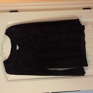 Jaclyn Smith Long Sleeved Velvet Blouse -NWT